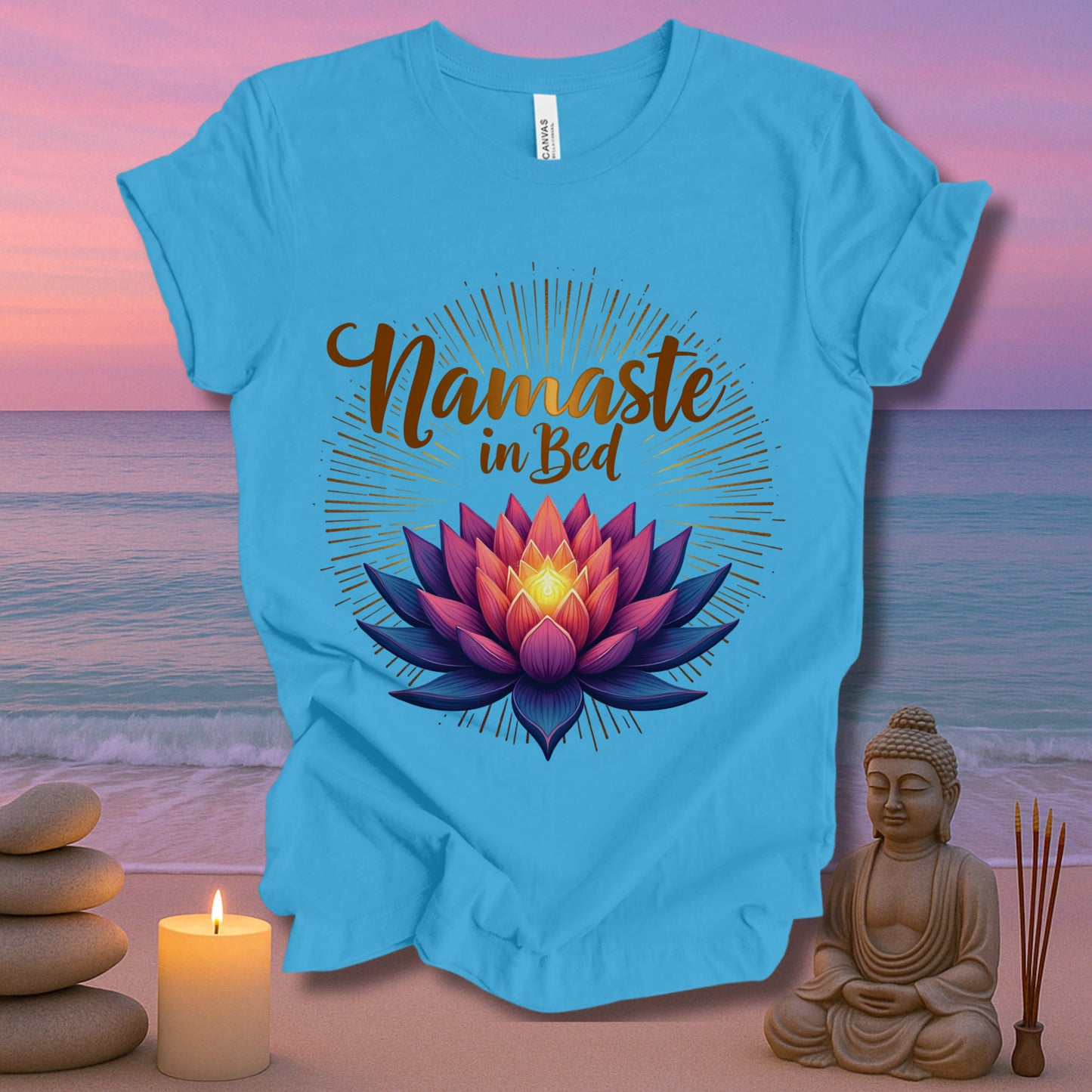 Namaste In Bed Unisex Jersey Short Sleeve Tee