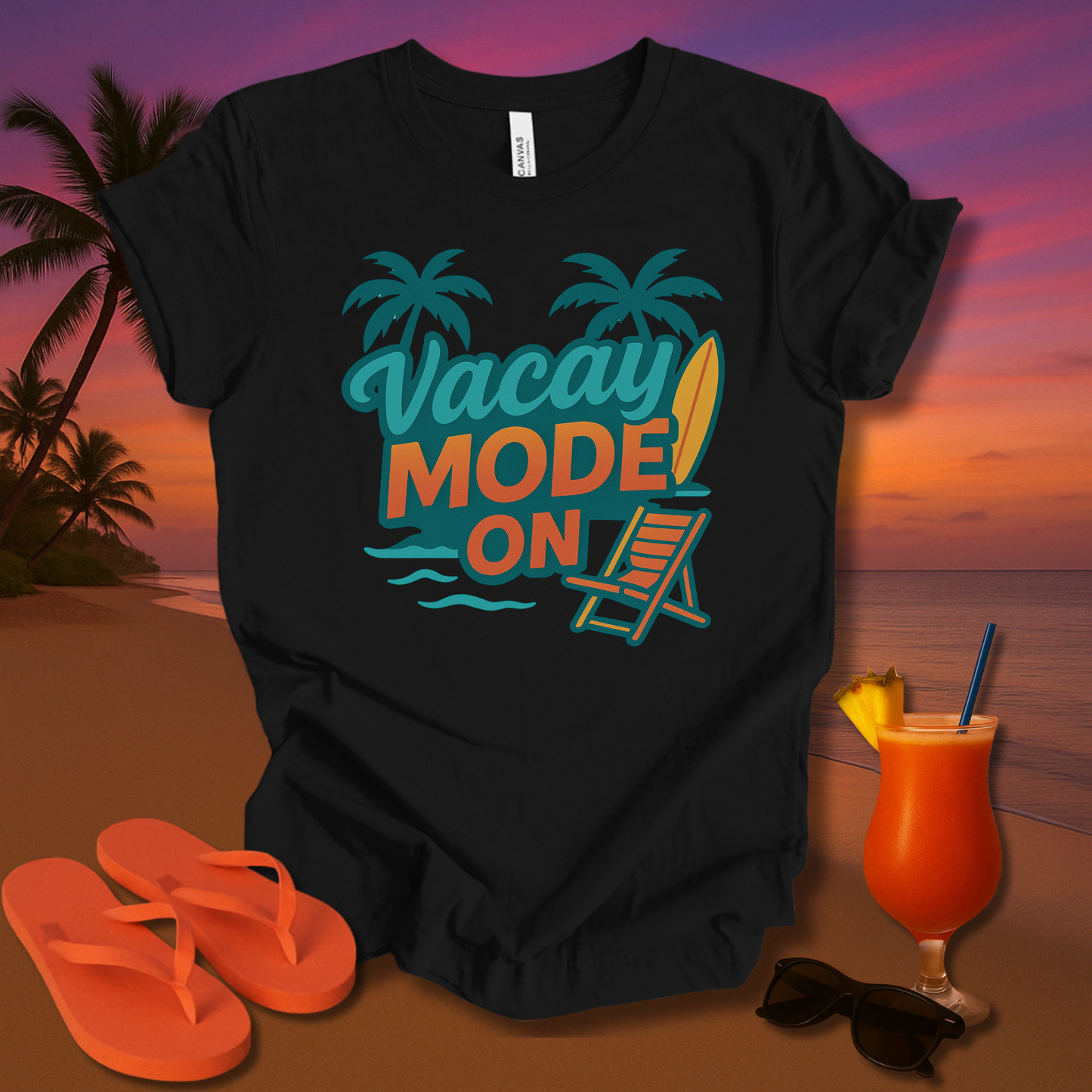 Vacay Mode On Unisex Short Sleeve Tee
