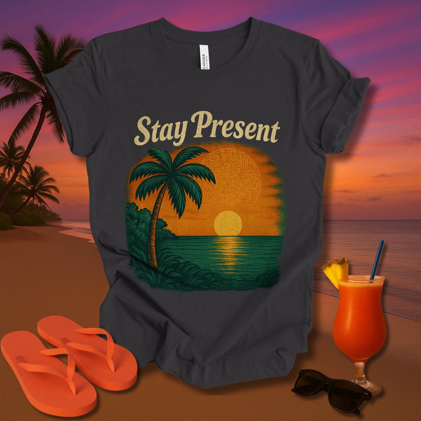 Stay Present Unisex Short Sleeve Tee