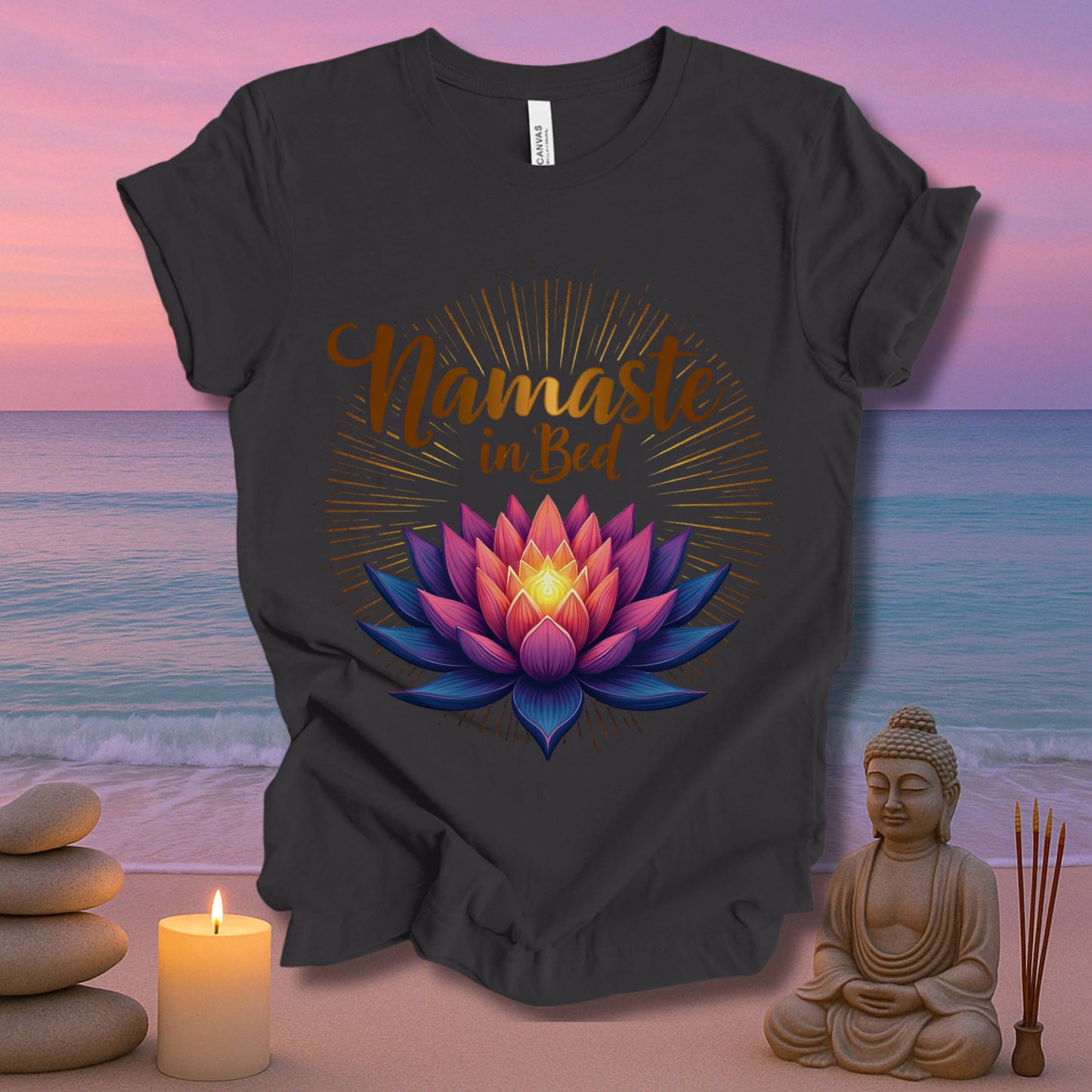 Namaste In Bed Unisex Jersey Short Sleeve Tee