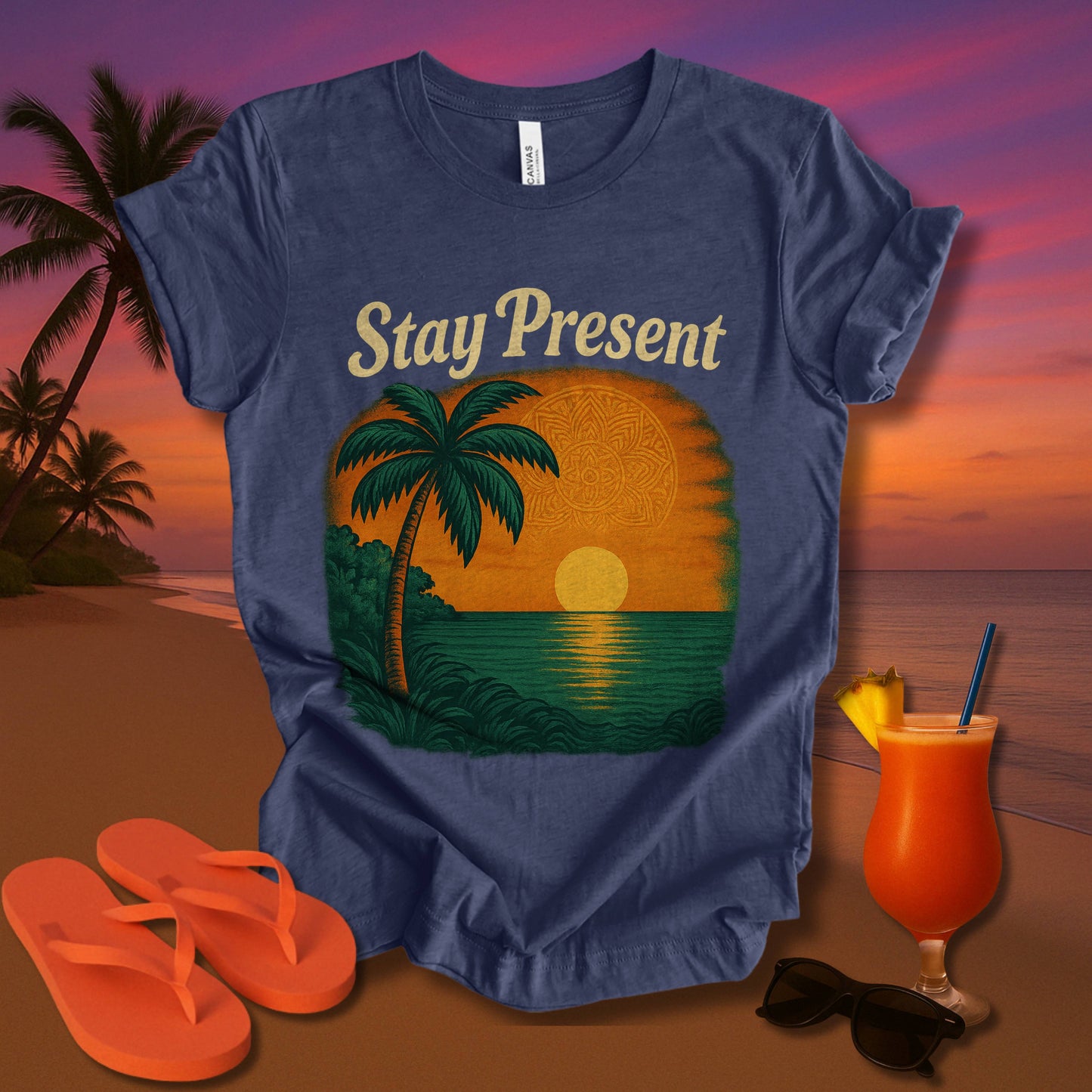 Stay Present Unisex Short Sleeve Tee
