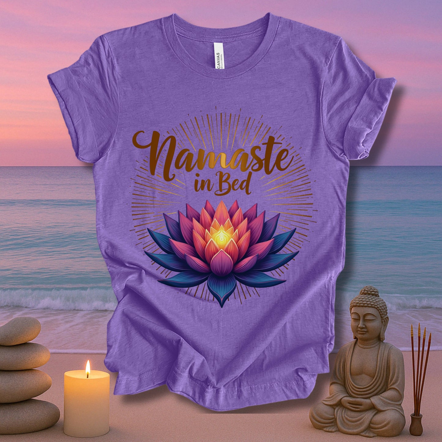 Namaste In Bed Unisex Jersey Short Sleeve Tee