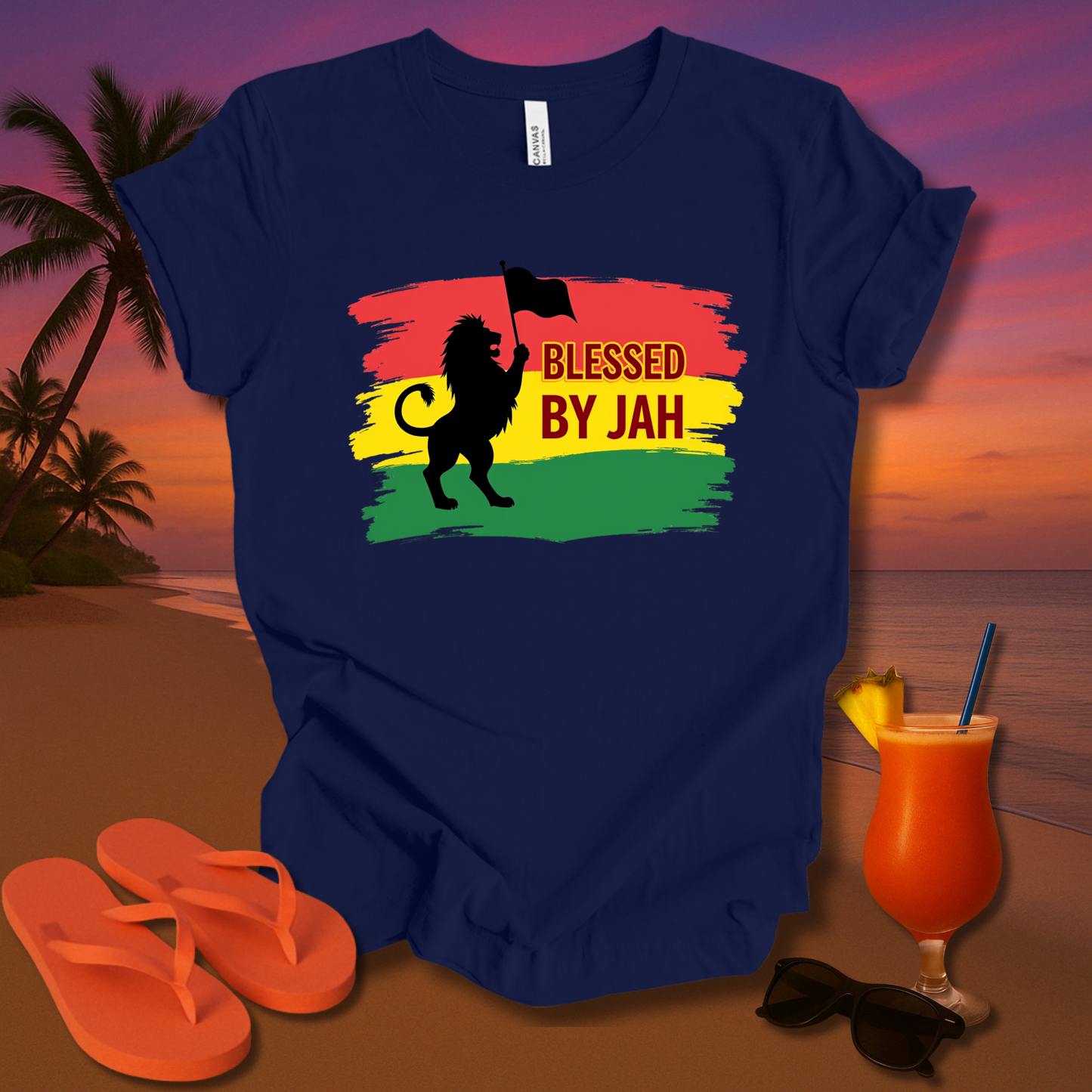 Blessed By Jah Unisex Short Sleeve Tee