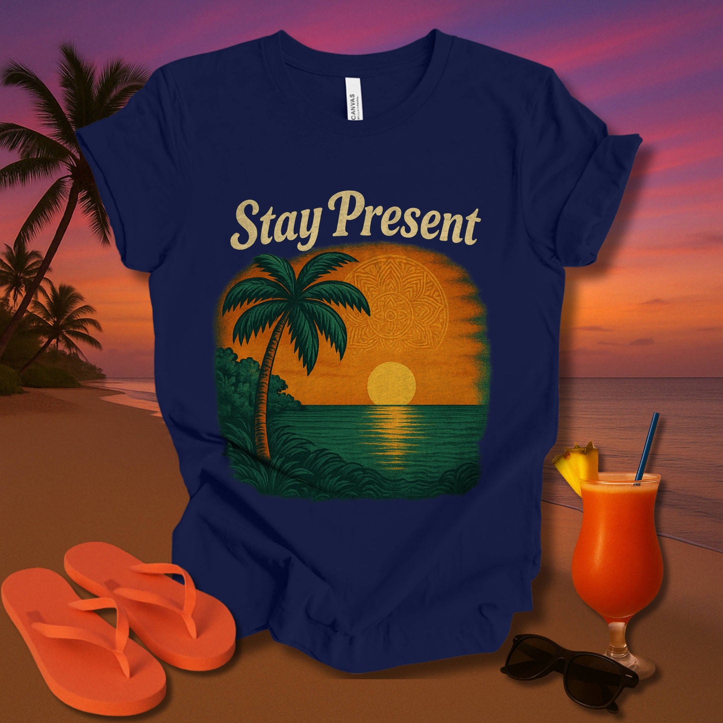 Stay Present Unisex Short Sleeve Tee