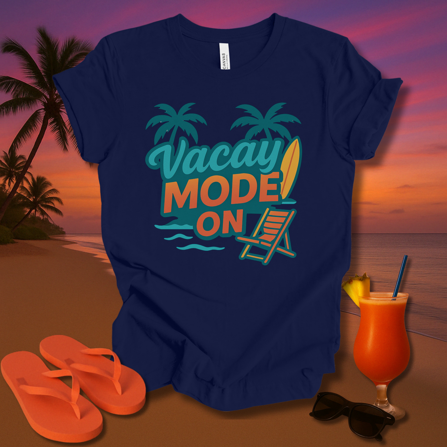 Vacay Mode On Unisex Short Sleeve Tee