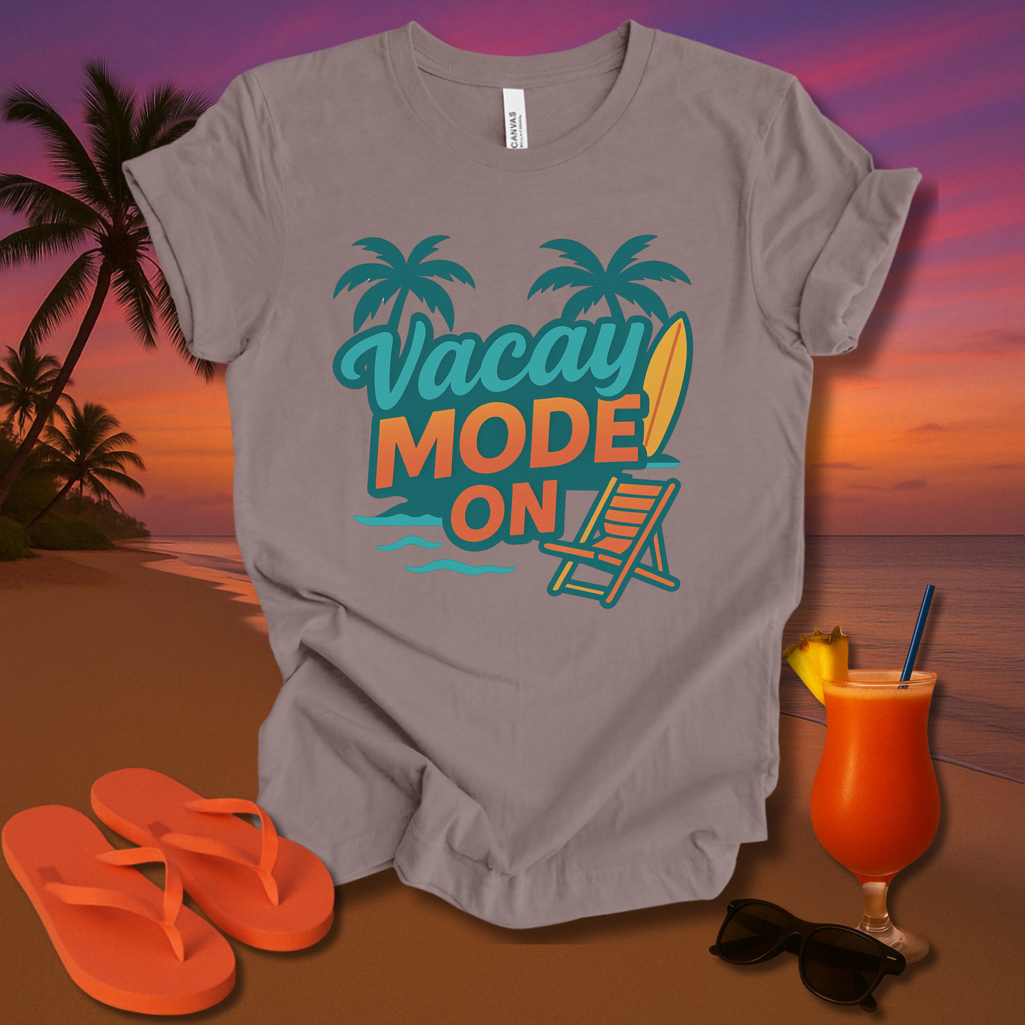 Vacay Mode On Unisex Short Sleeve Tee