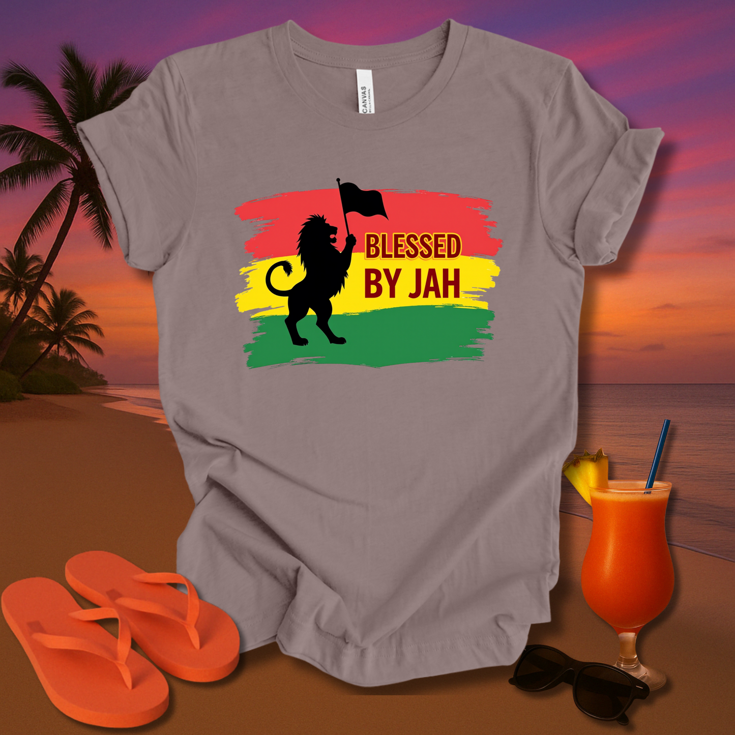Blessed By Jah Unisex Short Sleeve Tee