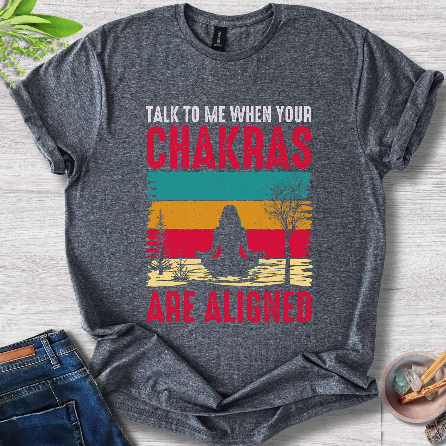 Aligned Chakras Unisex Softstyle T-Shirt