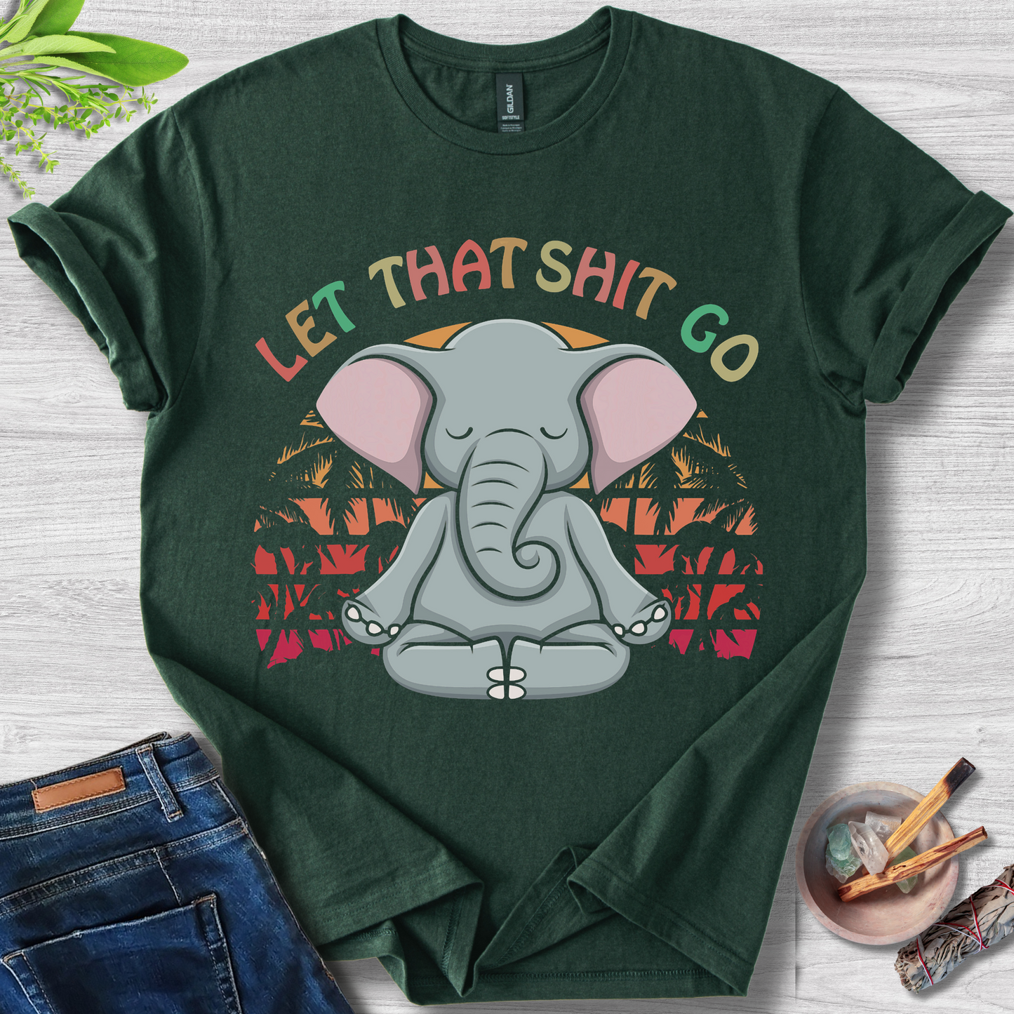 Let That Sh*t Go Unisex Softstyle T-Shirt