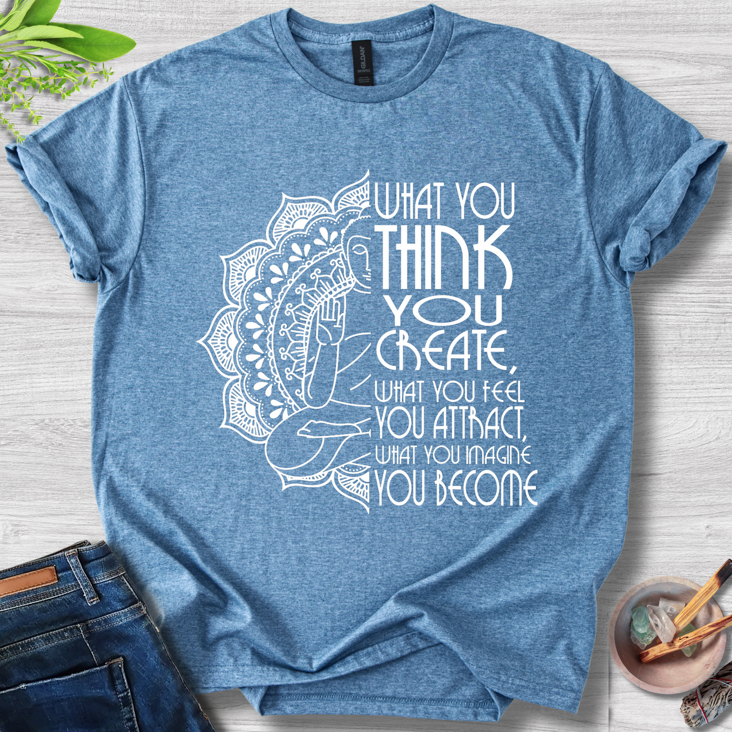 What You Think You Create Unisex Softstyle T-Shirt