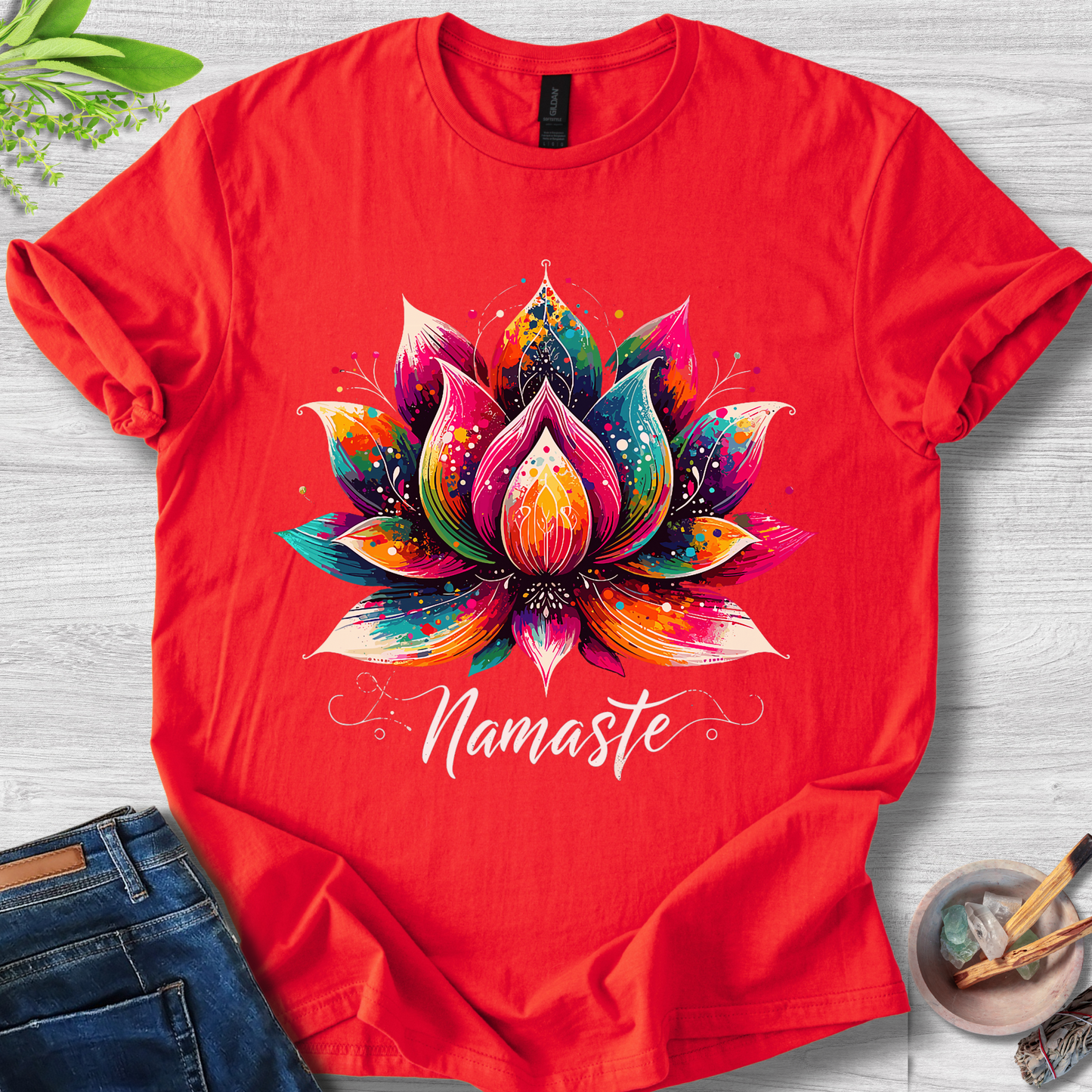 Zen Lotus Flow Unisex Softstyle T-Shirt