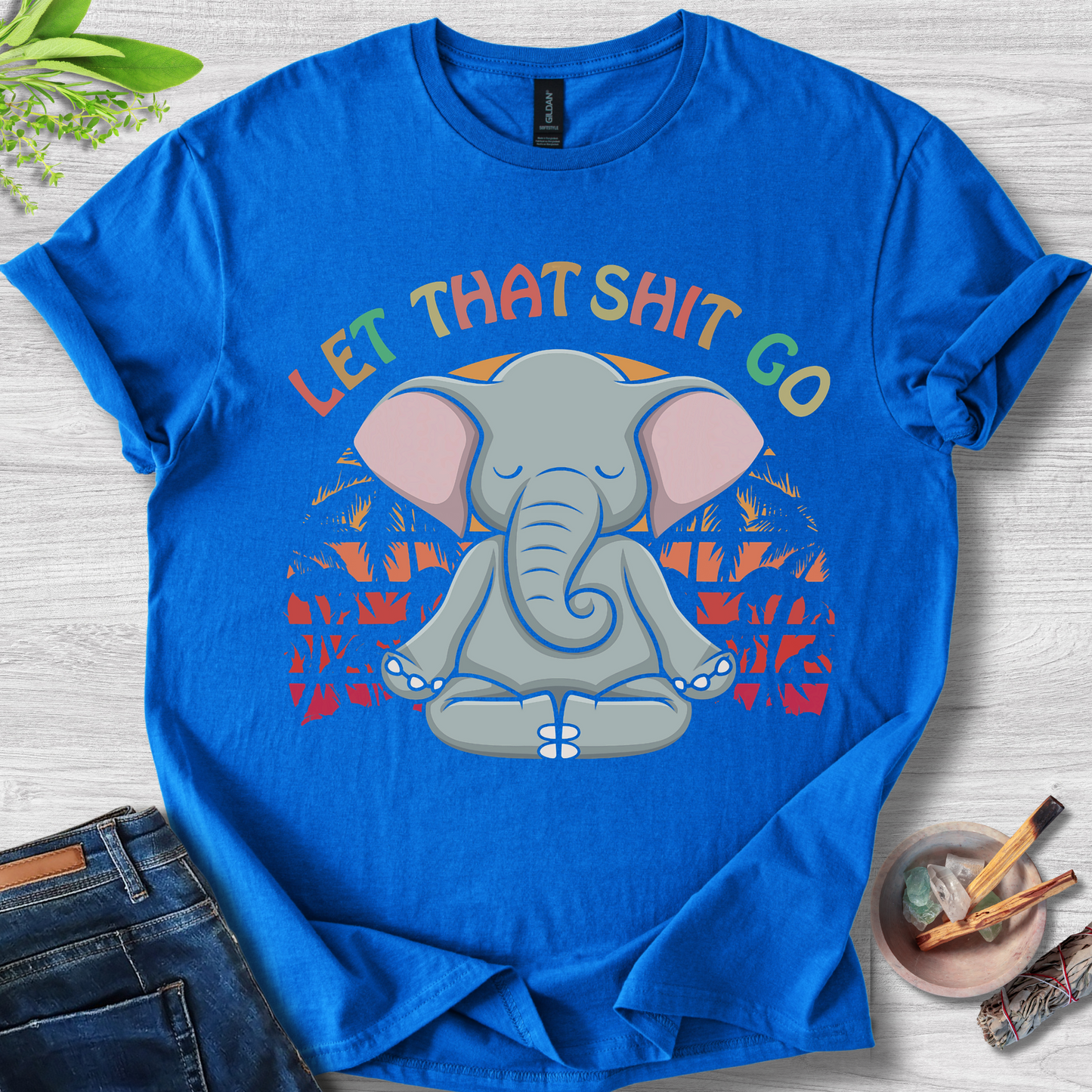 Let That Sh*t Go Unisex Softstyle T-Shirt