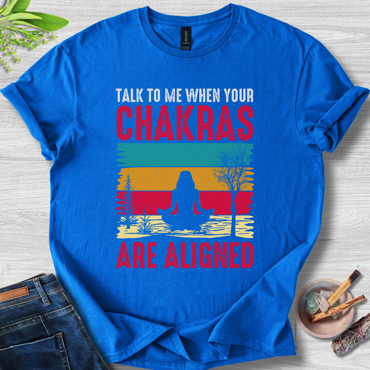 Aligned Chakras Unisex Softstyle T-Shirt