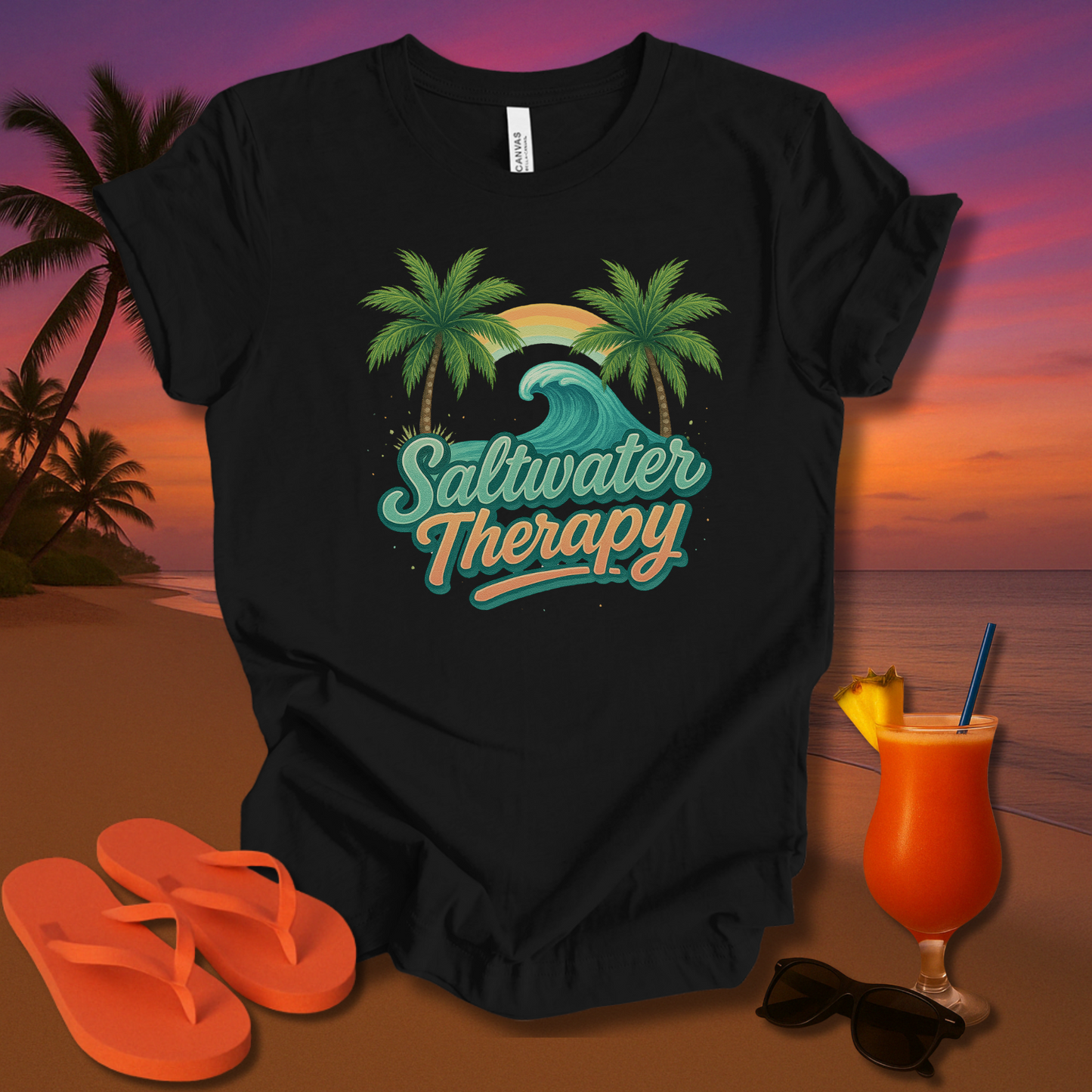 Saltwater Therapy Unisex Short Sleeve Tee
