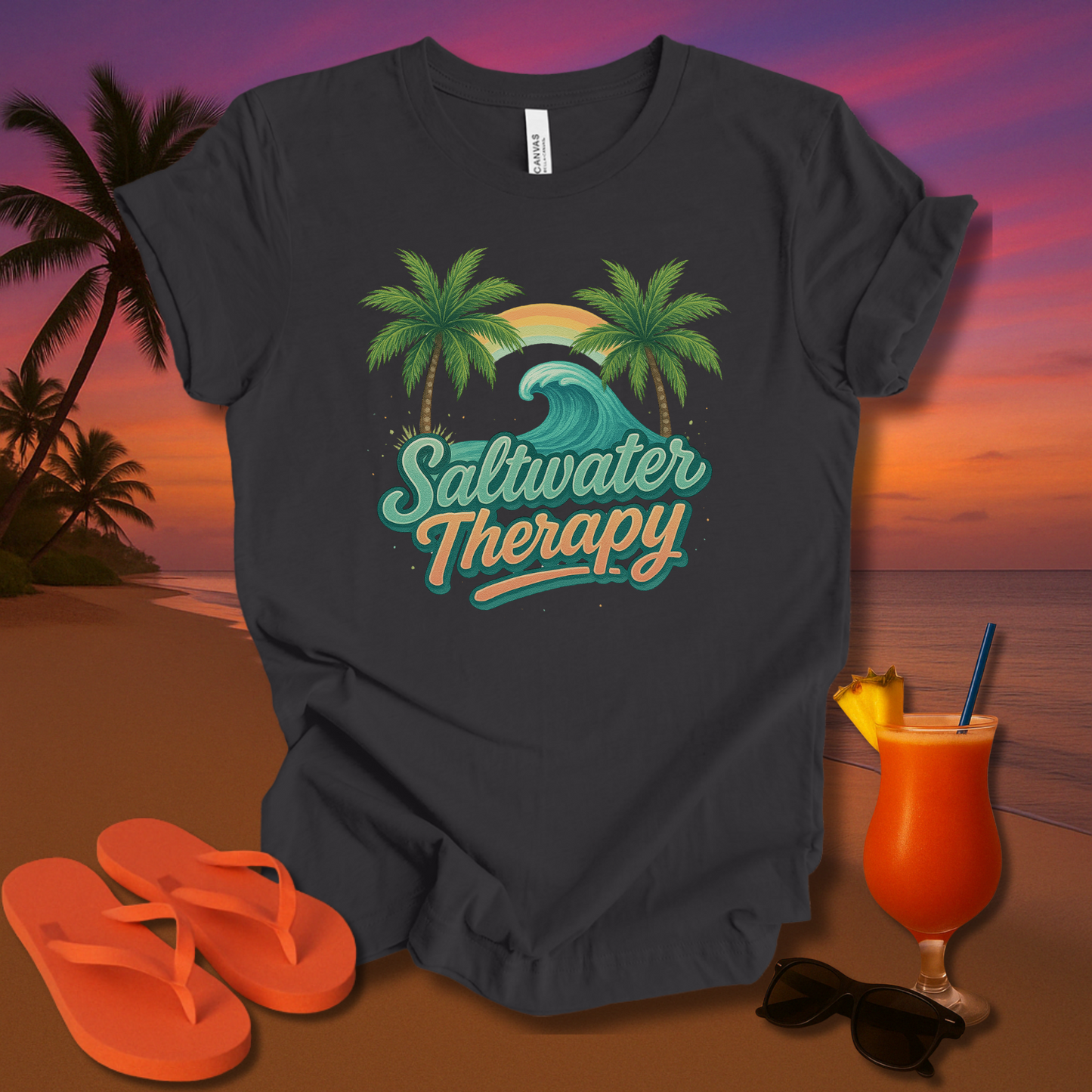 Saltwater Therapy Unisex Short Sleeve Tee