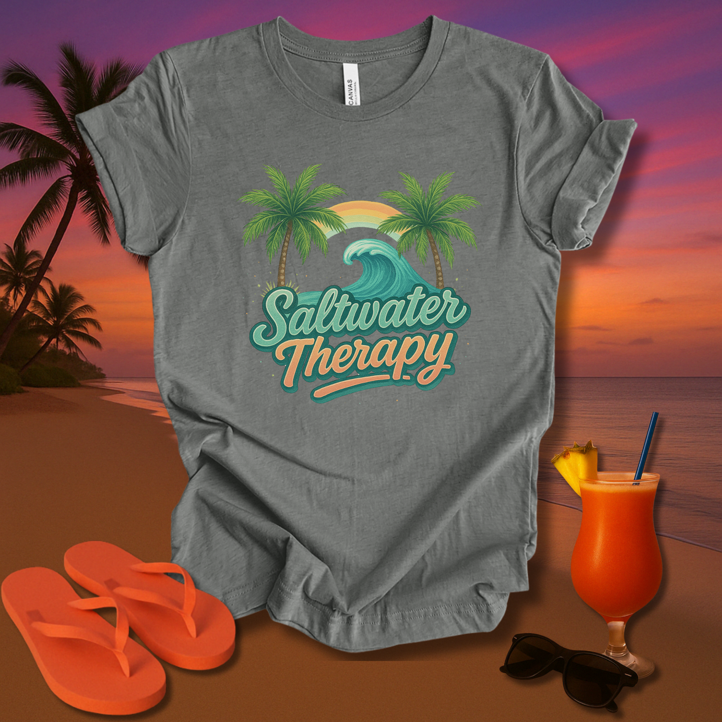 Saltwater Therapy Unisex Short Sleeve Tee