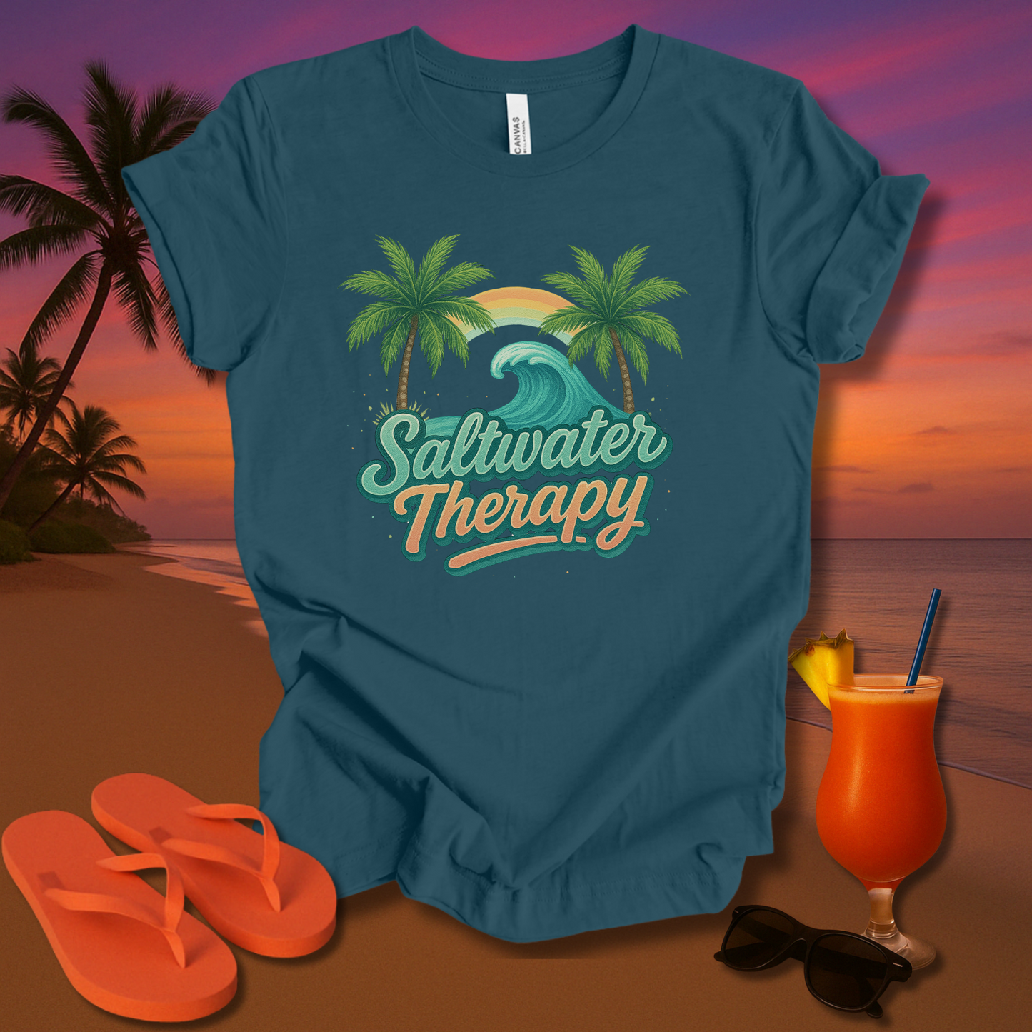 Saltwater Therapy Unisex Short Sleeve Tee