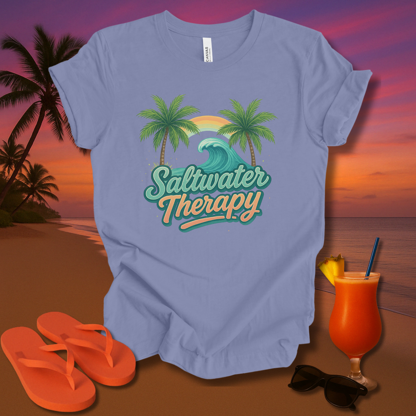 Saltwater Therapy Unisex Short Sleeve Tee