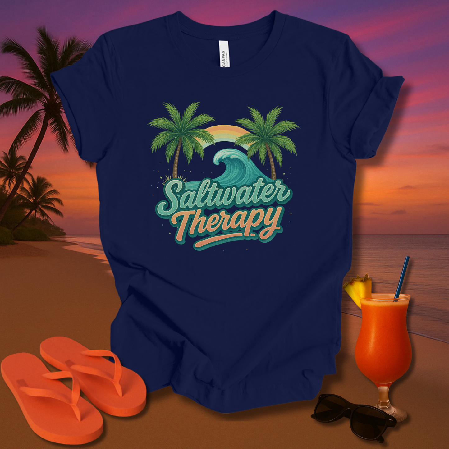 Saltwater Therapy Unisex Short Sleeve Tee