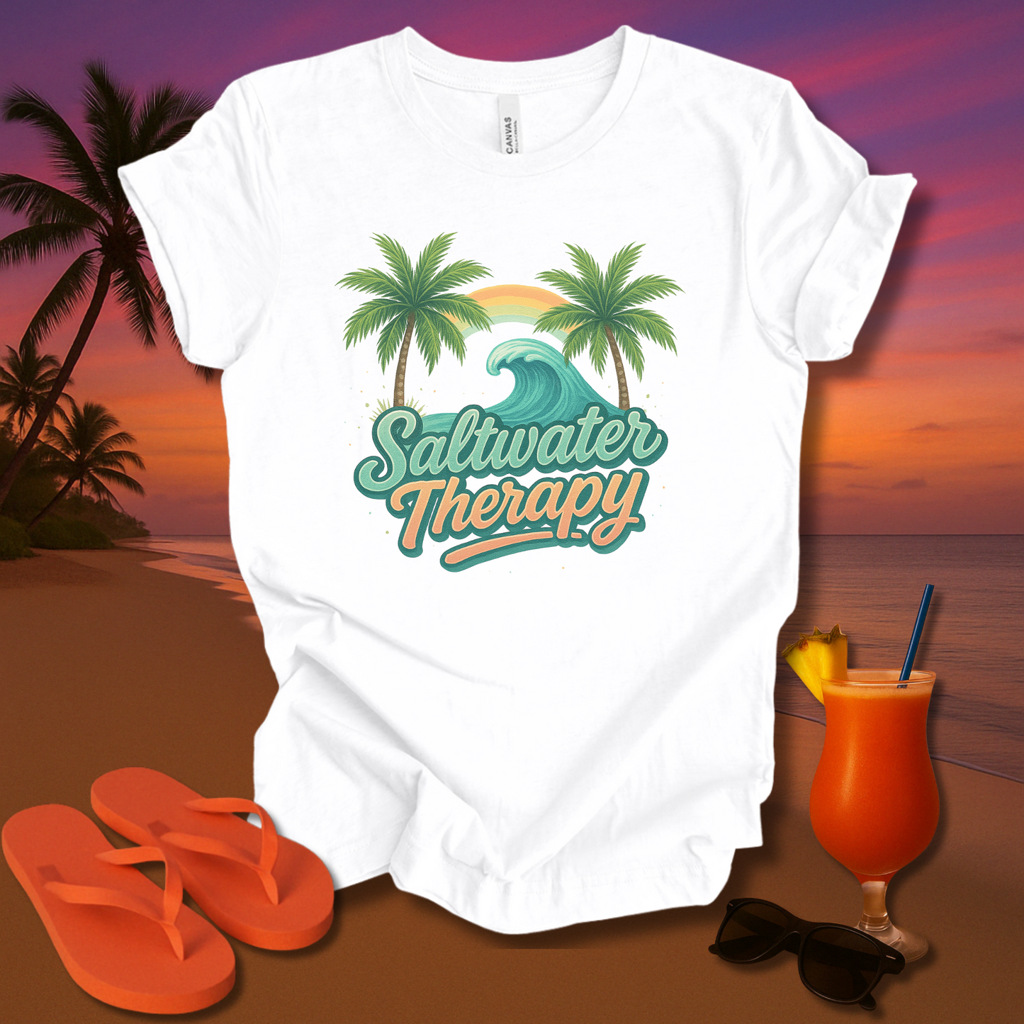 Saltwater Therapy Unisex Short Sleeve Tee