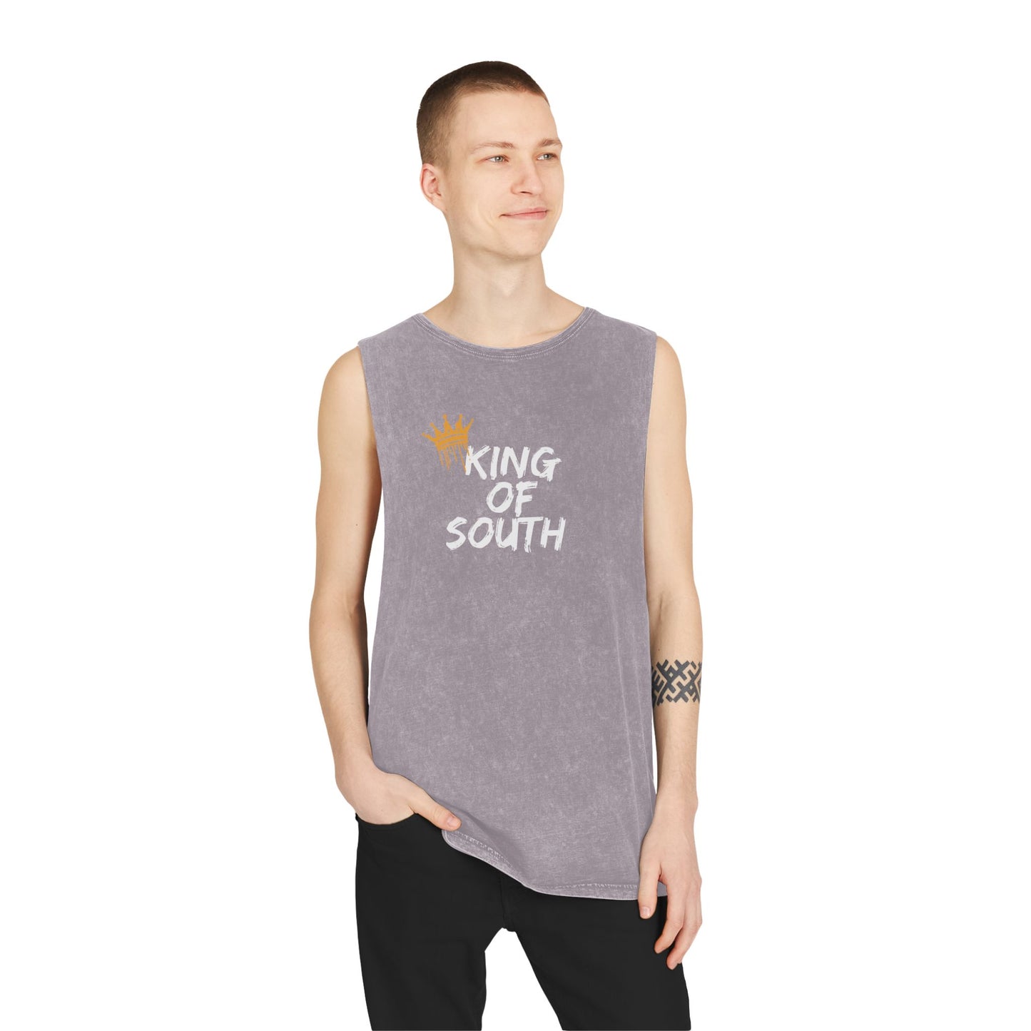 King of South 2.0 Unisex Stonewash Tank Top