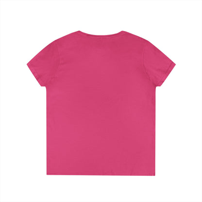 Easily Distracted by Dogs Ladies' V-Neck T-Shirt - Cute Pet Lover Gift