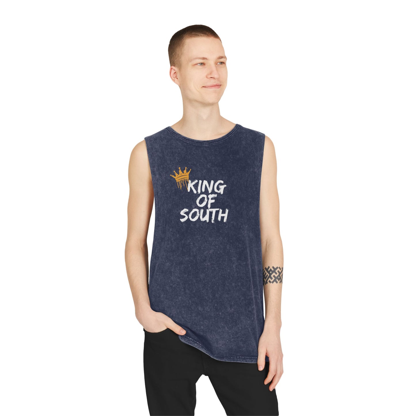 King of South 2.0 Unisex Stonewash Tank Top