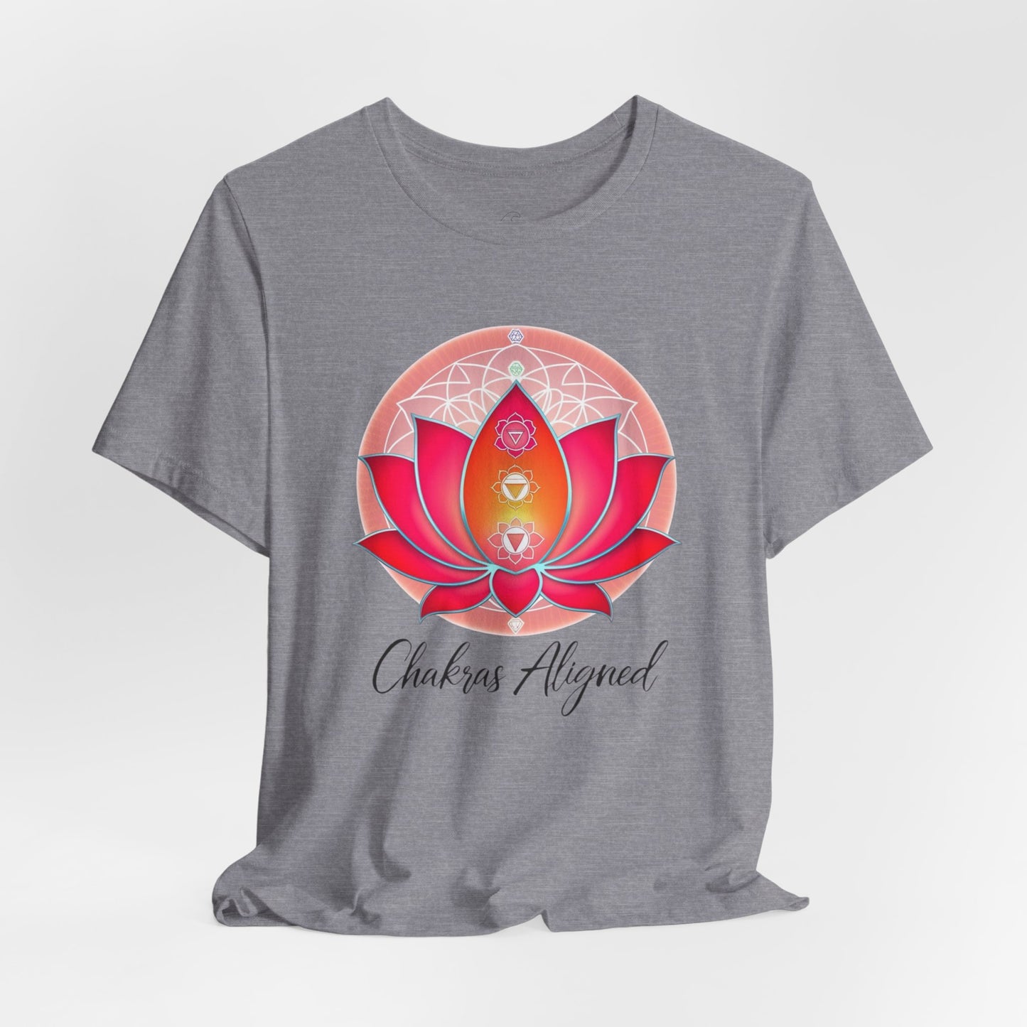 Chakras Aligned Unisex Short Sleeve Tee