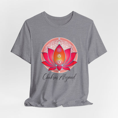Chakras Aligned Unisex Short Sleeve Tee