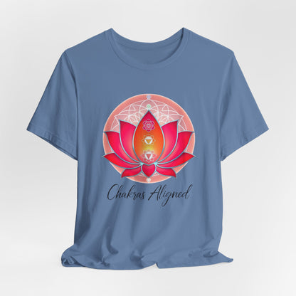Chakras Aligned Unisex Short Sleeve Tee