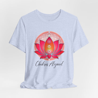 Chakras Aligned Unisex Short Sleeve Tee