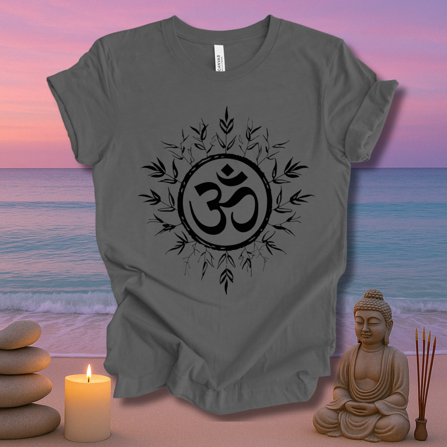 Rooted In Om Unisex Short Sleeve Tee