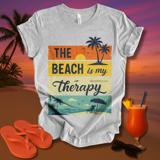 The Beach Is My Therapy 2.0 Unisex Short Sleeve Tee