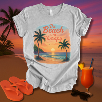 The Beach Is my Therapy Unisex Short Sleeve Tee