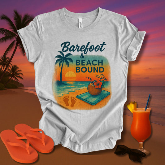 Barefoot and Beach Bound Unisex Short Sleeve Tee