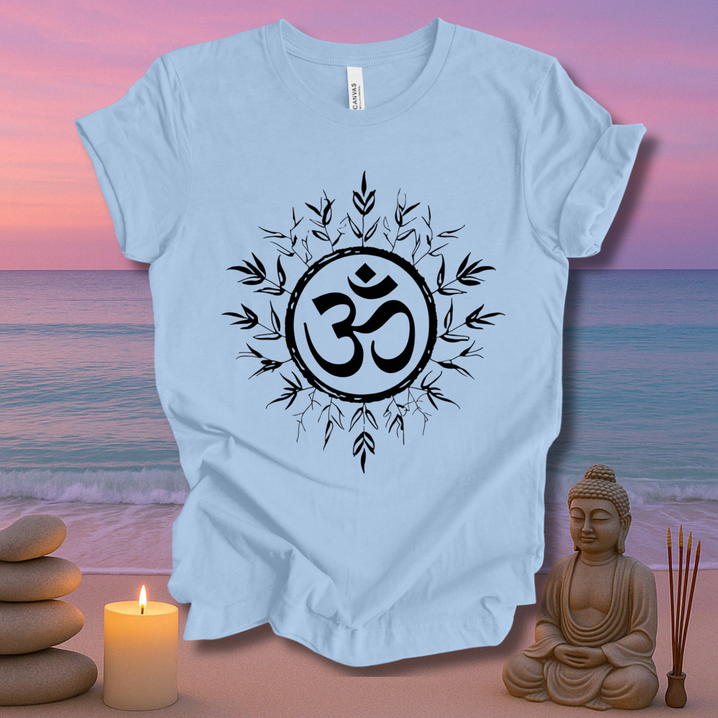 Rooted In Om Unisex Short Sleeve Tee