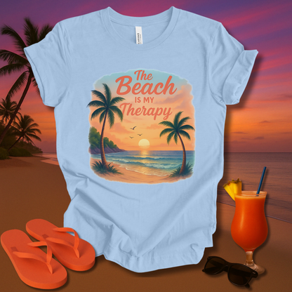 The Beach Is my Therapy Unisex Short Sleeve Tee