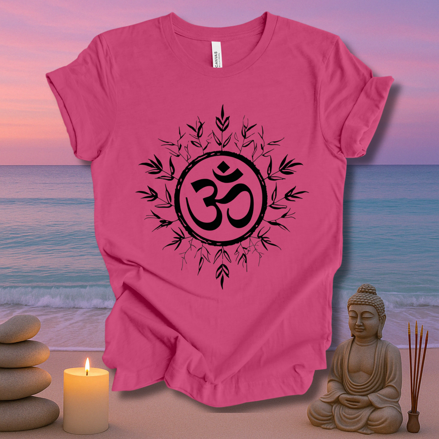 Rooted In Om Unisex Short Sleeve Tee
