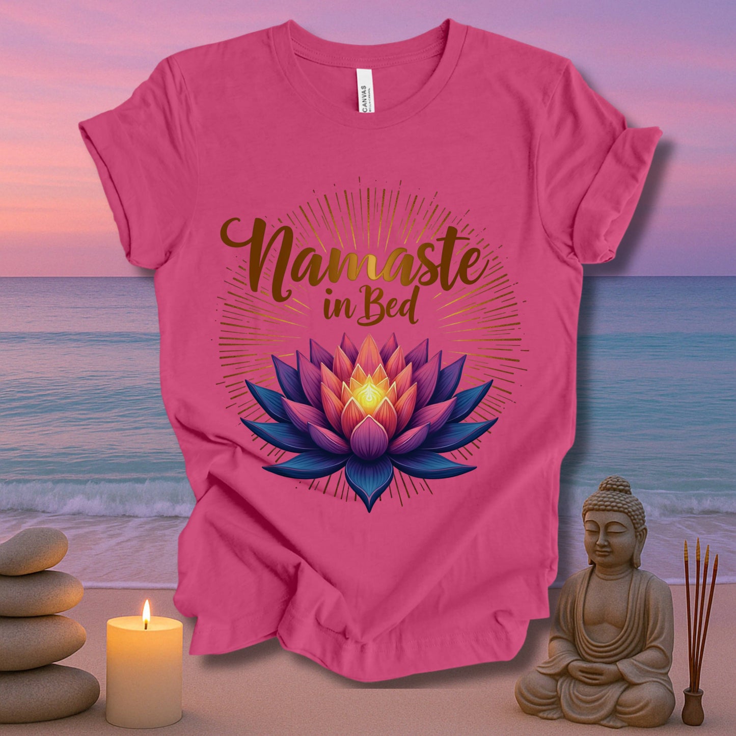 Namaste In Bed Unisex Jersey Short Sleeve Tee