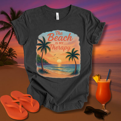 The Beach Is my Therapy Unisex Short Sleeve Tee