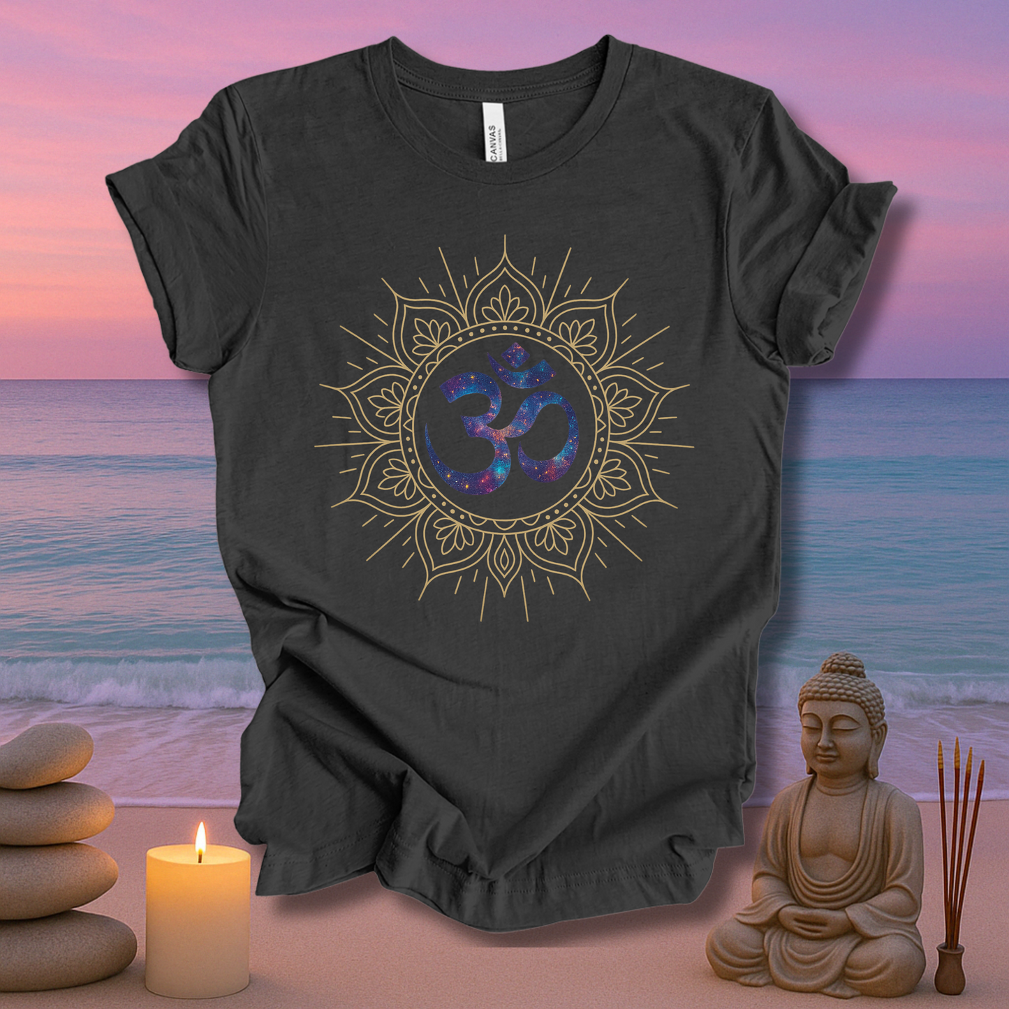 Cosmic Om Unisex Short Sleeve Tee
