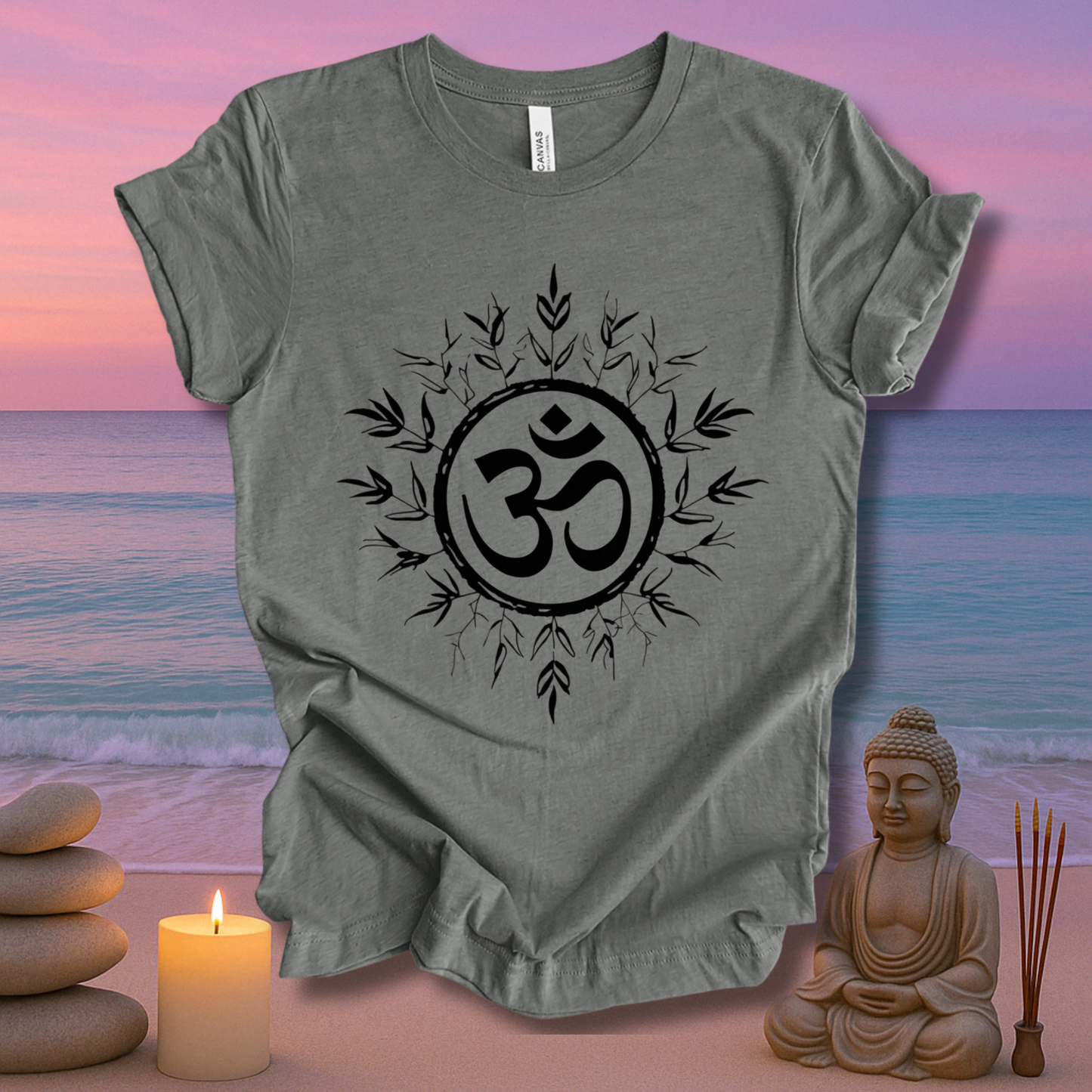 Rooted In Om Unisex Short Sleeve Tee