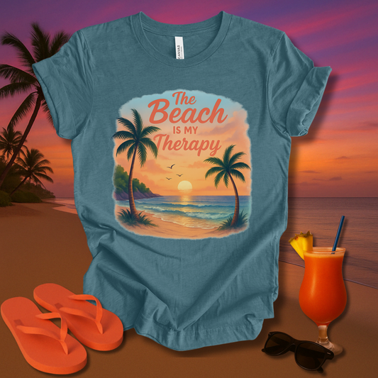 The Beach Is my Therapy Unisex Short Sleeve Tee