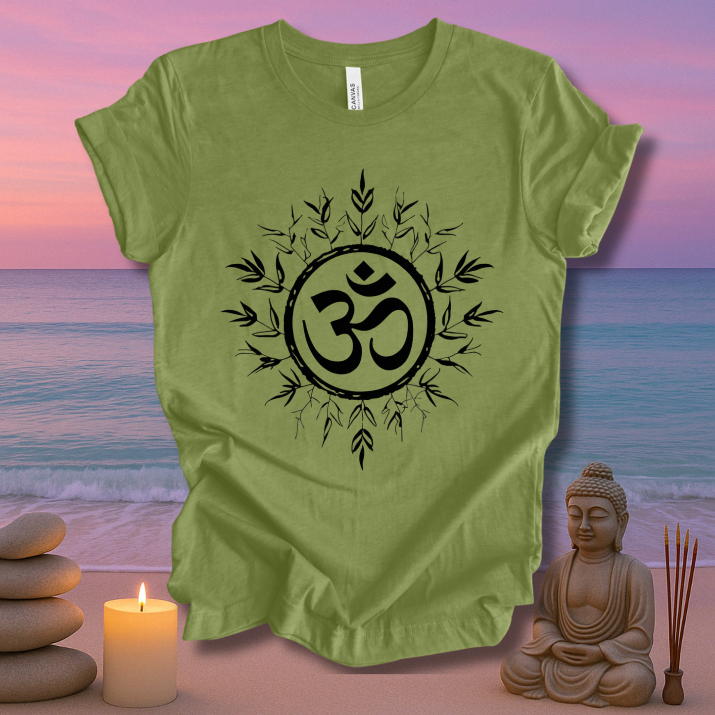 Rooted In Om Unisex Short Sleeve Tee