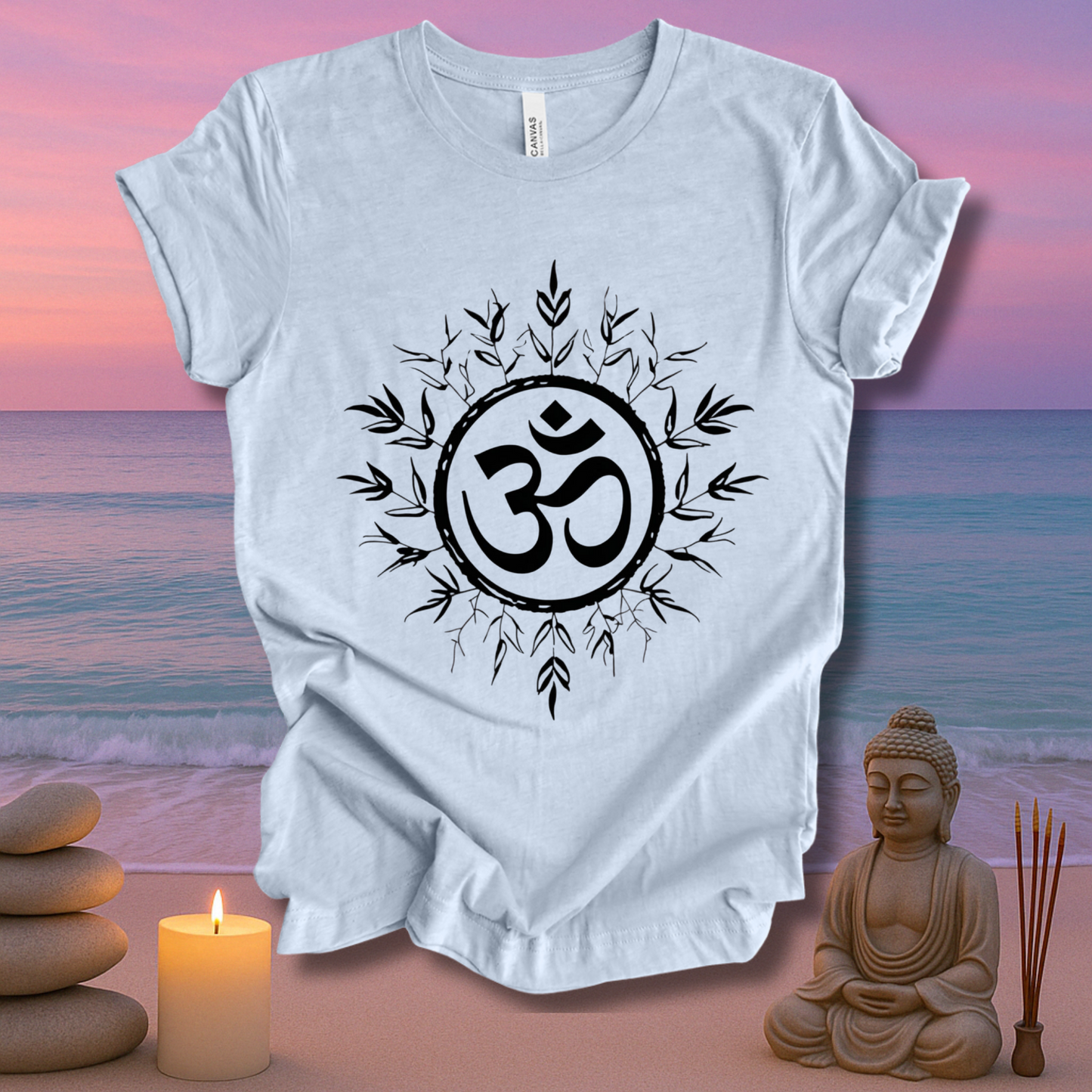 Rooted In Om Unisex Short Sleeve Tee