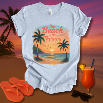 The Beach Is my Therapy Unisex Short Sleeve Tee