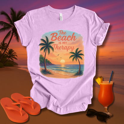 The Beach Is my Therapy Unisex Short Sleeve Tee