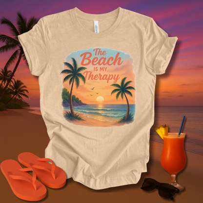 The Beach Is my Therapy Unisex Short Sleeve Tee