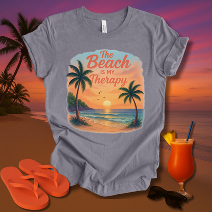 The Beach Is my Therapy Unisex Short Sleeve Tee