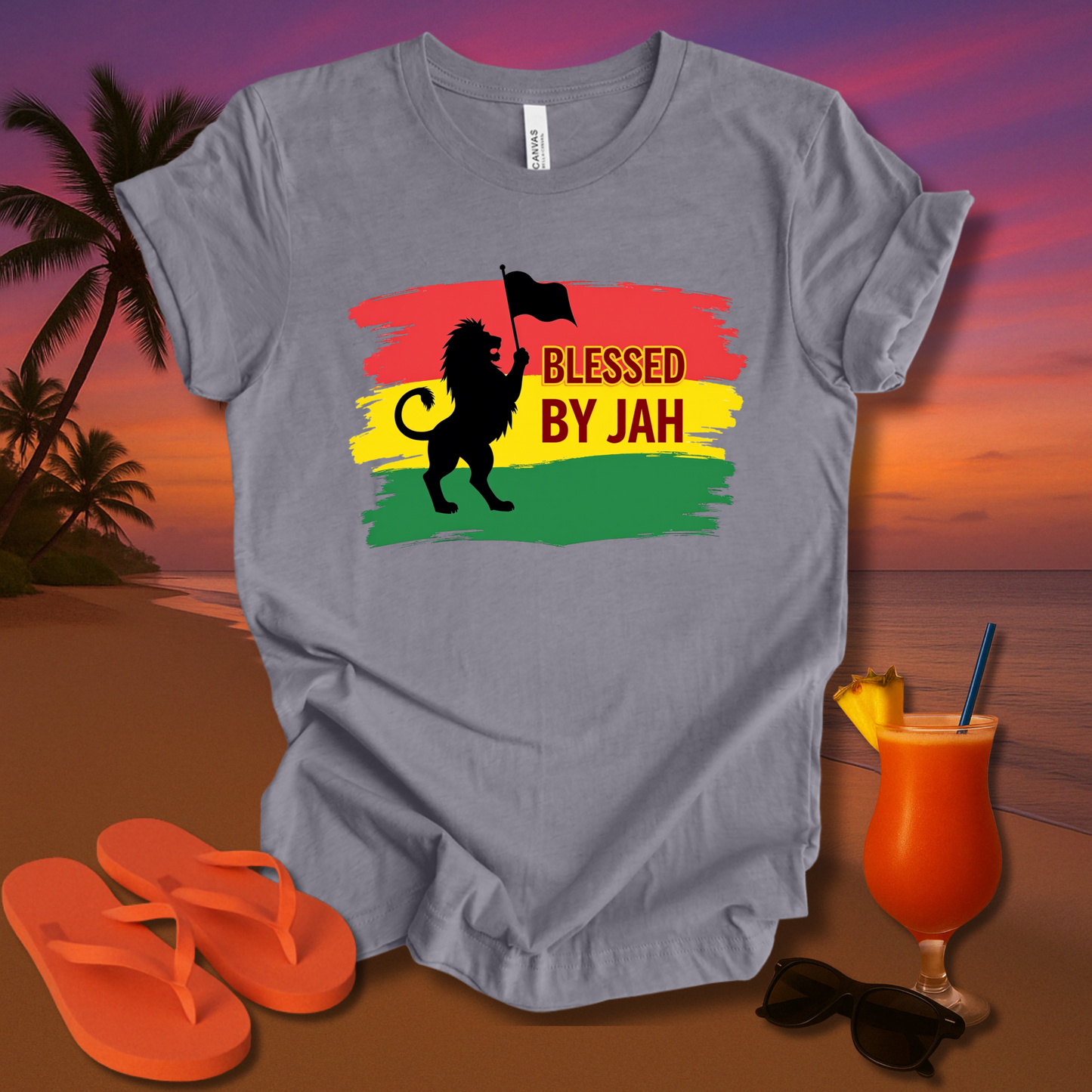 Blessed By Jah Unisex Short Sleeve Tee
